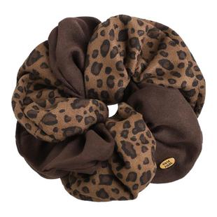 时尚头绳女豹纹双圈缠绕大肠发圈气质丸子头发绳高弹力扎头橡皮筋
