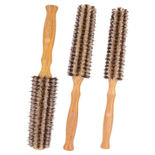 猪鬃毛滚梳梳内扣圆筒卷发梳吹头发造型滚梳子家用发廊专业男女