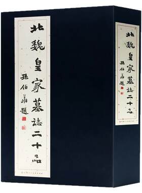 北魏皇家墓志二十品  中国碑帖北魏墓志名品原大拓本墓志铭选限 元荣宗元钦元道隆元延明元恭元贿文昭皇太后墓志 天津人美
