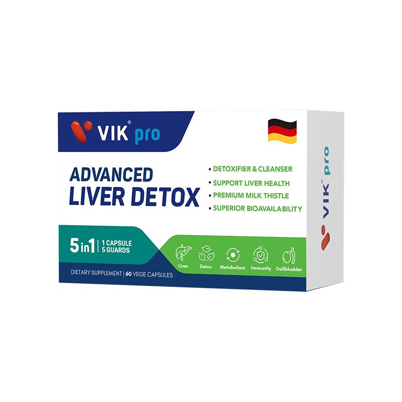 德国VIKpro奶蓟草330倍水飞蓟宾加班熬夜解酒护肝片软胶囊保健品