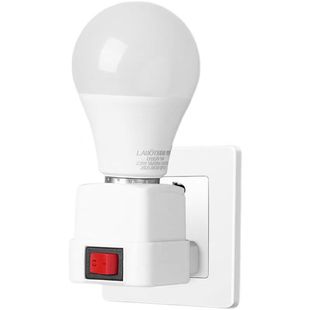 led超亮照明灯节能插座带开关灯泡直插式客厅小夜灯卧室家用壁灯