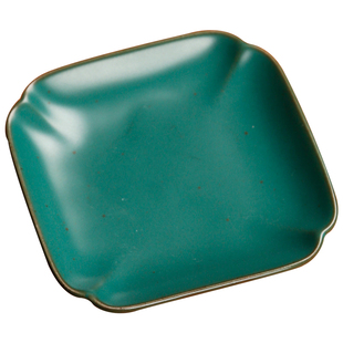 拾器汝窑陶瓷茶杯垫家用隔热杯托日式小餐垫功夫茶具配件茶道垫子