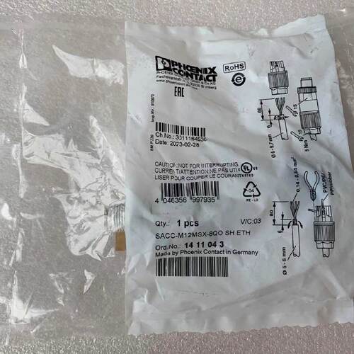 议价原装 正品 进口菲尼克斯接头 SACC-M12MSX-8QO SH ETH 订 141