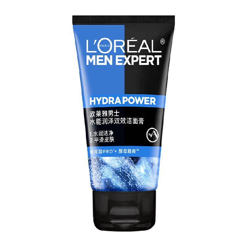 欧莱雅男士洁面男士水能润泽双效洁面膏50ml*1支