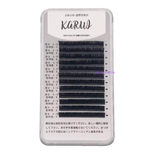 日本KARUI 軽い 嫁接睫毛蚕丝圆毛 单根舒适柔软种植嫁接睫毛