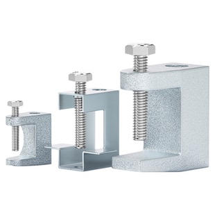 镀锌铸铁老虎卡老虎夹虎口夹c型固定夹固定铁皮卡扣18-45