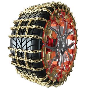 汽车轮胎防滑链轿车越野车SUV通用型小车雪地加粗金属链条不伤胎