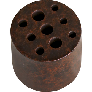 苏工铜香插多孔九孔线香插迷你铜葫芦盘香香插香座藏香焚香铜香炉