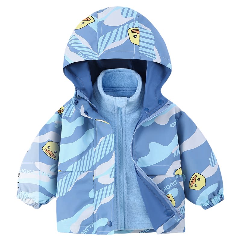 欧孕儿童冲锋外套衣服三合一