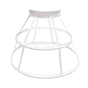 洛丽塔鱼骨裙撑40CM短款日常暴力Lolita鱼骨撑 cos服可调节鸟笼撑