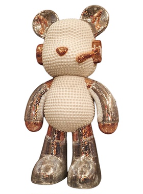 创意DJ熊带音响大型落地摆件饰品