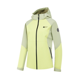 乔丹网布风衣商场同款2025冬季女德国鲁道夫无氟防泼可拆卸帽梭织