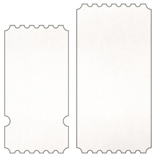 MOOCAT【票根】手绘空白异形丙烯马克纸300G荷兰白卡OC拼贴印盖章