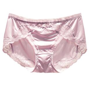 2025訫心内裤女中腰绸缎结婚红色奢华蕾丝边低腰新款包臀三角裤