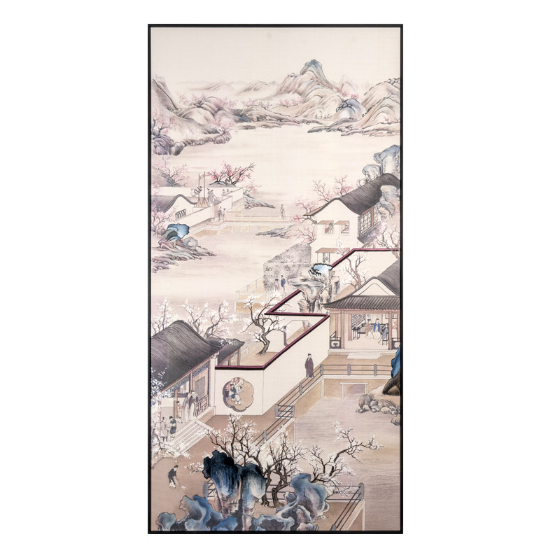 十二时令图苏绣逸福瑞