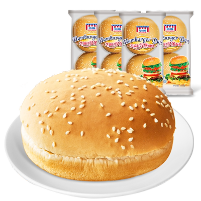 芝麻汉堡胚曼可顿面包