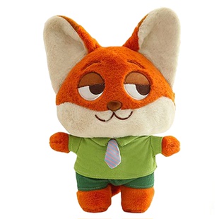 疯狂动物城2朱迪兔子警官Q版公仔毛绒玩具玩偶狐狸尼克布娃娃礼物
