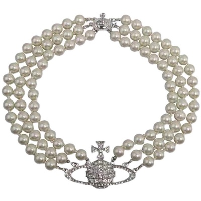 物种西太后土星三层宴会珍珠项链