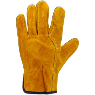 牛皮电焊手套短耐高温隔热防烫柔软耐磨防火焊接工四季磨修理油