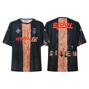 TRAVIS SCOTT足球明星同款美式球衣UTOPIA专辑限定款网眼短袖T恤