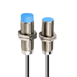 M18金属感应接近开关传感器三线直径18mm螺纹电感式圆柱型感应器