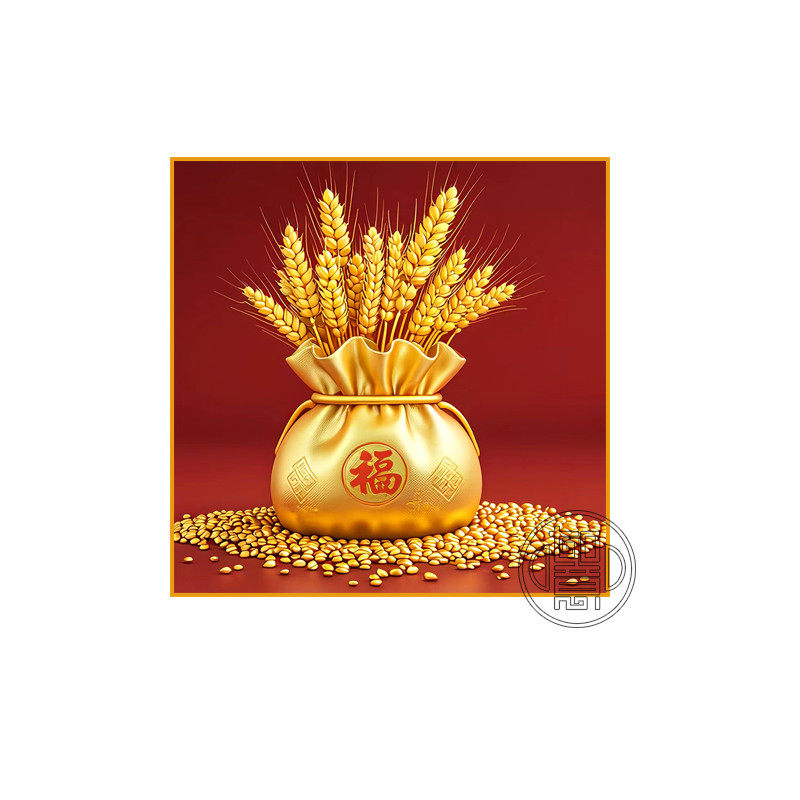 福袋麦穗钻石画满钻新款客厅点贴钻十字绣寓意好的送人礼物钻石绣