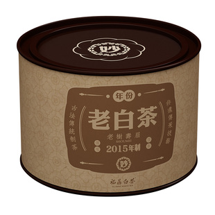 六妙白茶年份老白茶2015年老树寿眉老白茶福鼎白茶茶叶礼盒装150g