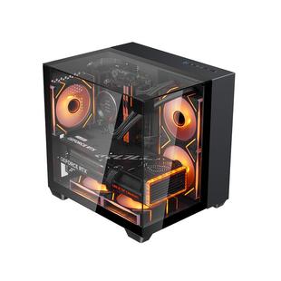 SAMA先马小机箱紧凑型matx机箱海景房玻璃侧透台式电脑主机箱迷你