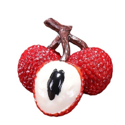 变色荔枝茶宠可养创意摆件