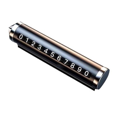 金属免粘滚轮临时停车挪车号码牌