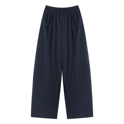 九分弯刀阔腿裤女夏季薄款气球裤