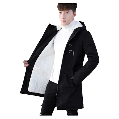 男士外套秋冬季2023新款连帽