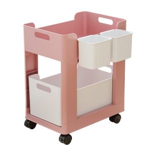 书包置物架可移动放书本收纳桌下特大号落地空间利用神器推车挂篮