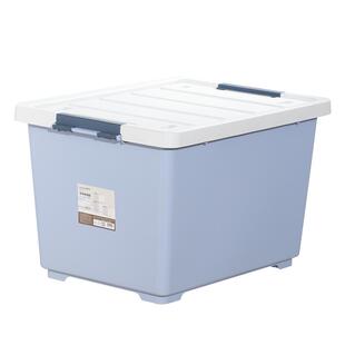 茶花收纳箱家用加厚大号学生宿舍塑料储物盒玩具衣服滚轮整理箱子
