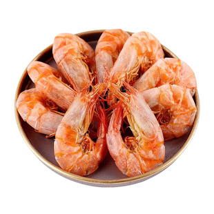 渤海湾盐田烤虾干开袋即食特大号对虾干海鲜零食干货新鲜山东特产