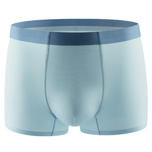 男士内裤夏季冰丝薄款无痕四角短裤大码宽松裤衩抗菌透气平角裤头