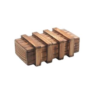 益智玩具孔明锁鲁班锁三开魔盒内藏玄机盒机关盒减压道具密室逃脱