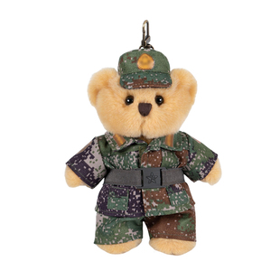 bears'home熊之家迷彩熊军人玩偶兵哥哥小熊挂件礼物形象专属定制