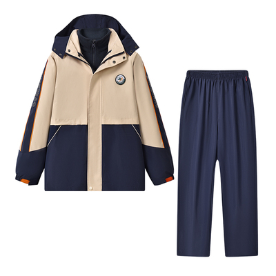 江西上饶市统一校服中小学生冬装新款冲锋衣外套防寒保暖现货正品