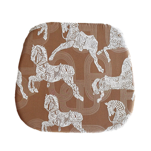 H皇家马匹坐垫法式复古加厚椅垫办公座垫马蹄形餐椅垫简约可拆洗