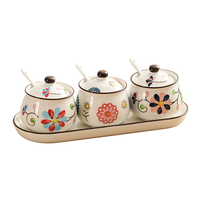 日式和风陶瓷调料瓶套装厨房家用