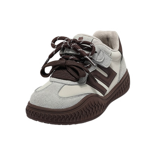 百丽童鞋女童加绒德训鞋冬季新款男童运动鞋儿童休闲板鞋中大童鞋