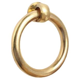 纯铜实心铜环拉手简约隐形衣柜门抽屉铜拉环拉手中式圆形柜门把手