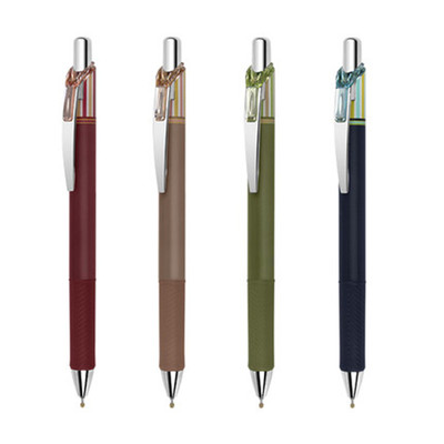 pentel中性笔条纹限定款速干