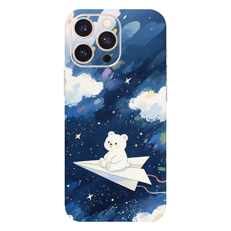 3M素皮iPhone17手机贴纸适用苹果16Pro背膜14个性后膜13全包边背贴12贴膜15彩膜