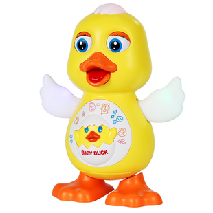 跳舞火红鸭儿童电动唱歌小黄鸭儿童男孩女孩抖音鸭子音乐会动玩具