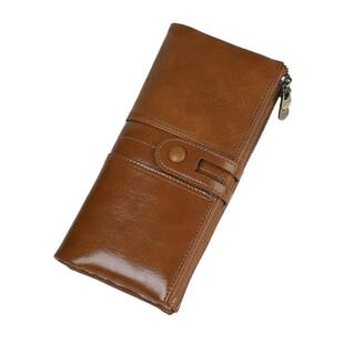 大钞夹防消磁便携皮夹卡包男女通用真皮纯牛皮14卡位折叠长款钱包