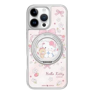 粉樱凯蒂适用苹果17Promax手机壳新款iPhone16Pro磁吸带支架保护套支点ip15可爱高级感好看的13pm全包网红14