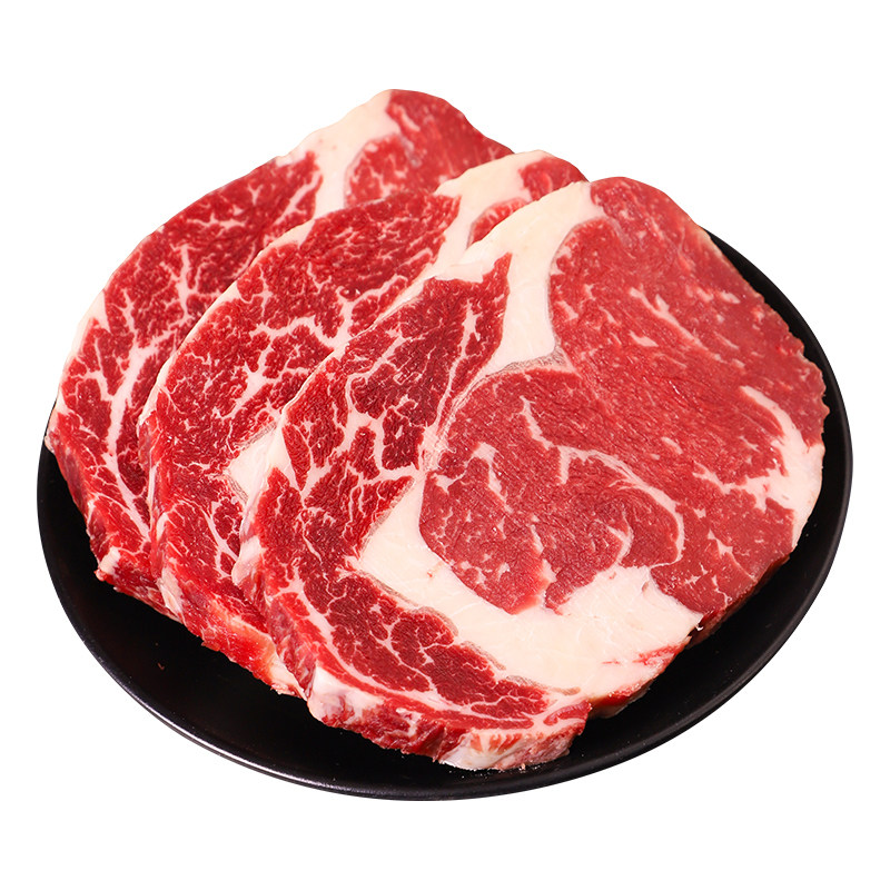 新鲜谷饲原切未腌制牛排