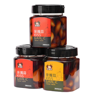亲嘴蒜糖蒜下饭菜糖醋蒜大蒜头腌制咸菜特产即食甜蒜袋装正宗瓶装